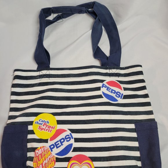 Vintage Pepsi 2008 Canvas Bag with Double Hand Straps 16'' x 16'' Pepsi Tag - Picture 1 of 4